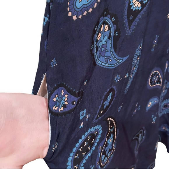 See by Chloe Navy Paisley Shift Dress with Pockets - Picture 4 of 8